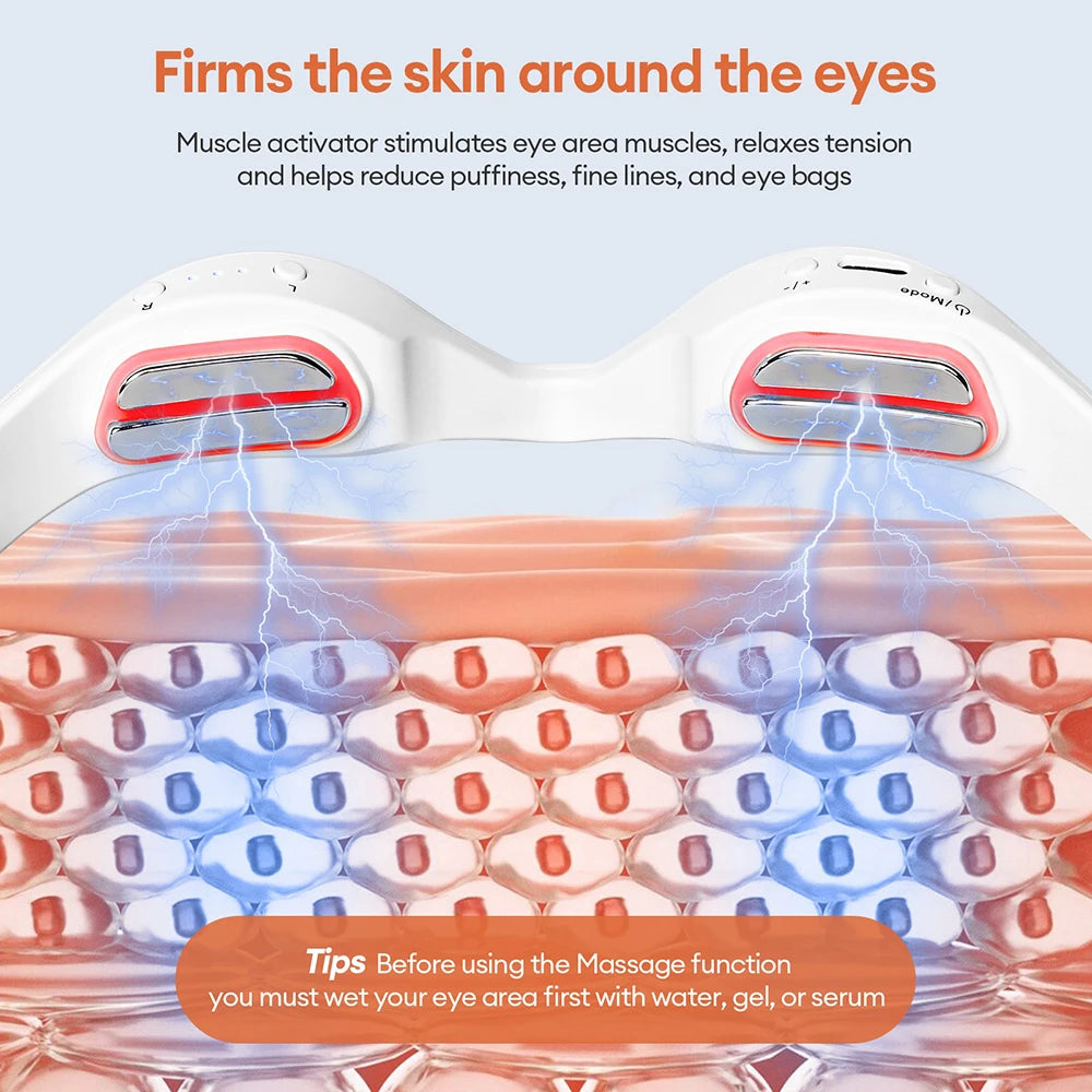 Thelegendaryshoppe EMS Eye Massager Glasses Red Light Therapy